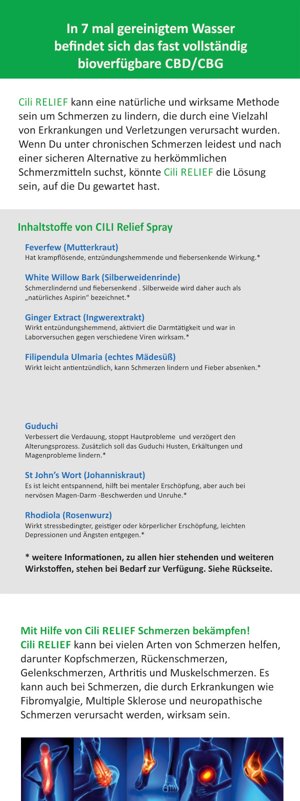 Flyer "Cili RELIEF", 60 Stück