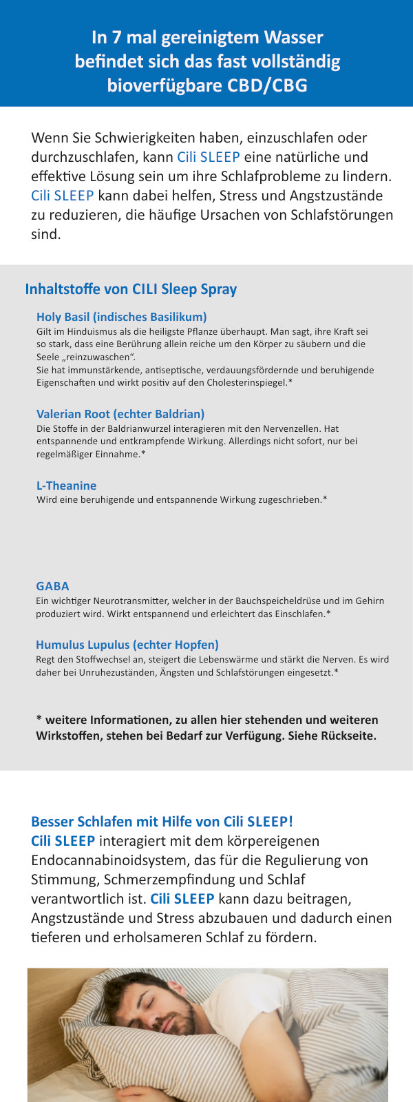 Flyer "Cili SLEEP", 60 Stück